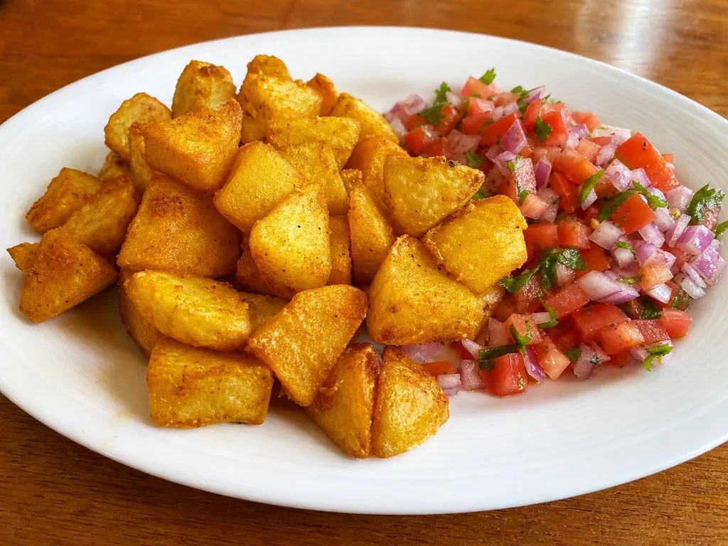 Viazi Karai — plated and served