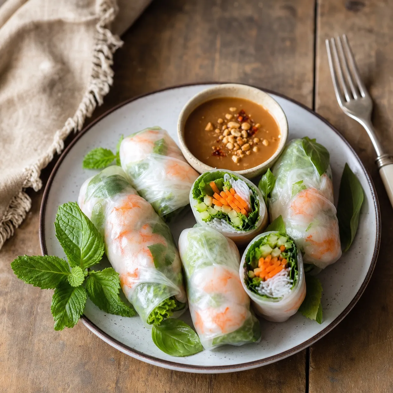 Vietnamese Fresh Spring Rolls — Lunch & Snacks recipe