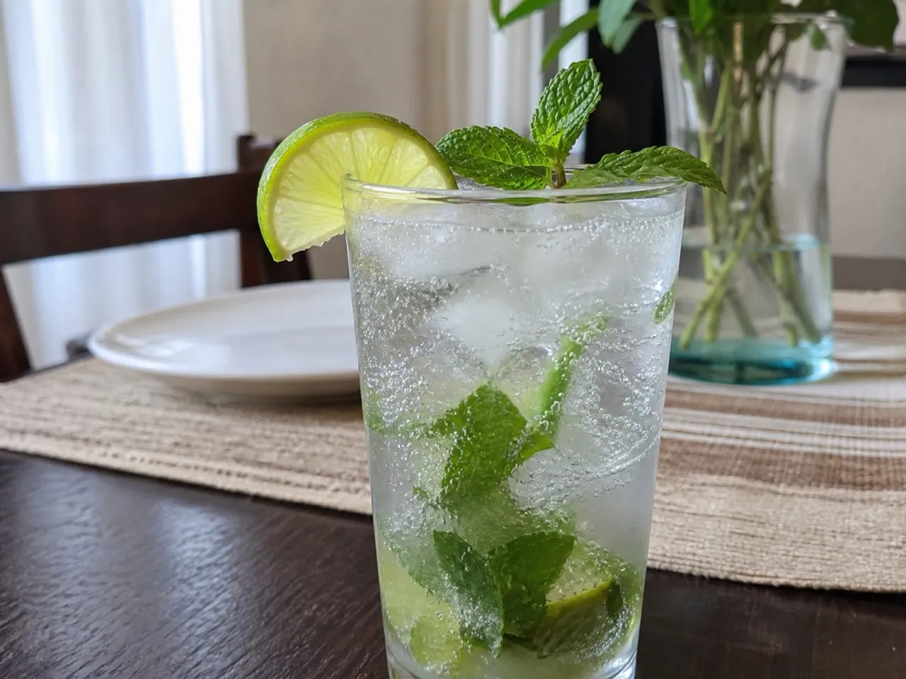 Virgin Mojito — served