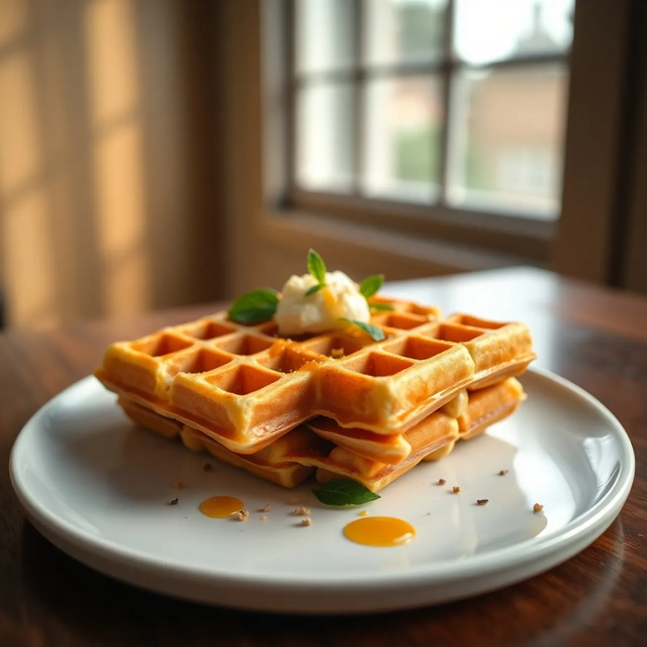 Waffles — North American recipe