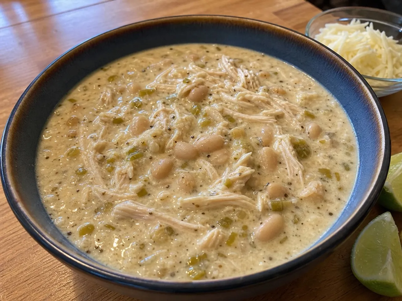 White Chicken Chili — served