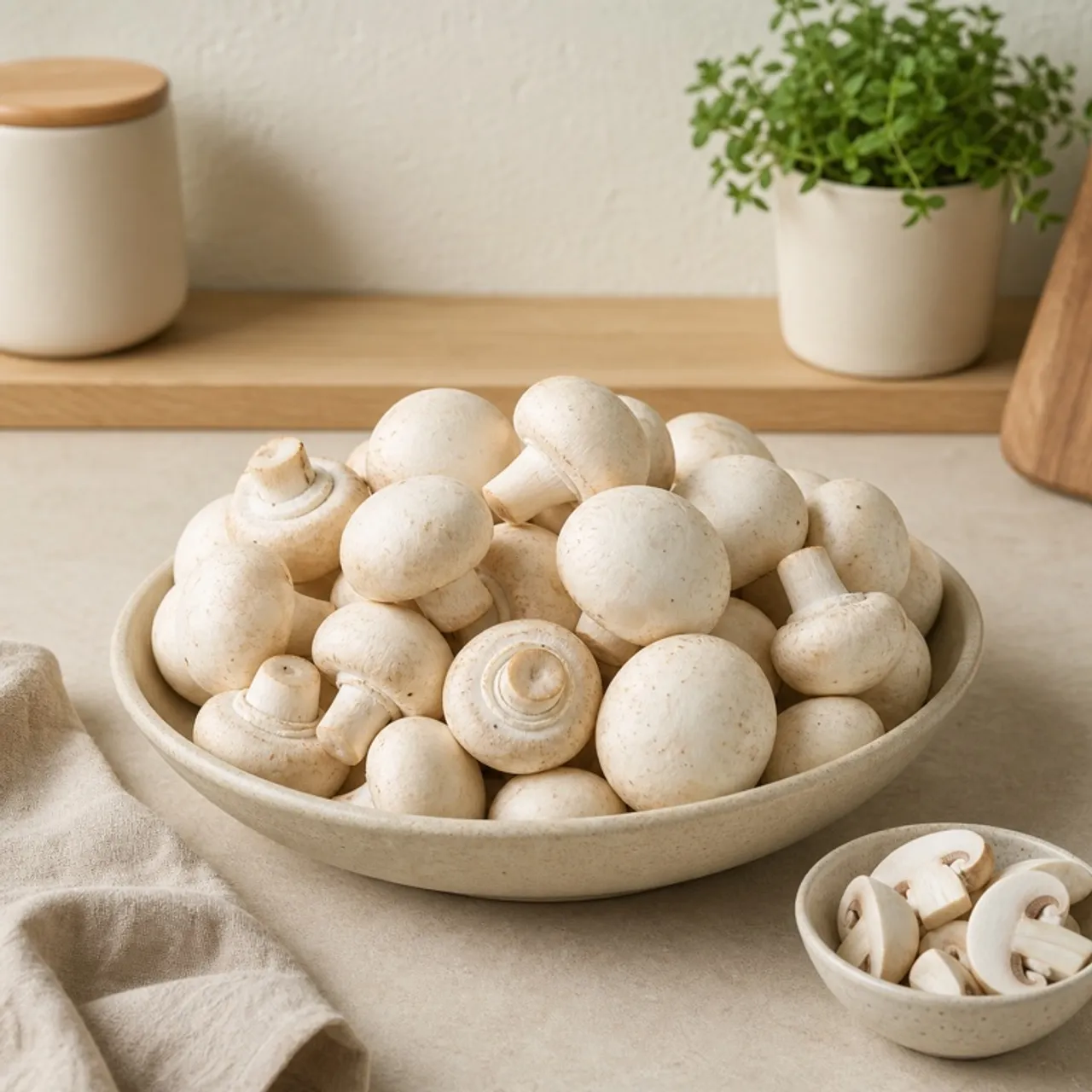 White Mushrooms — Food Lens