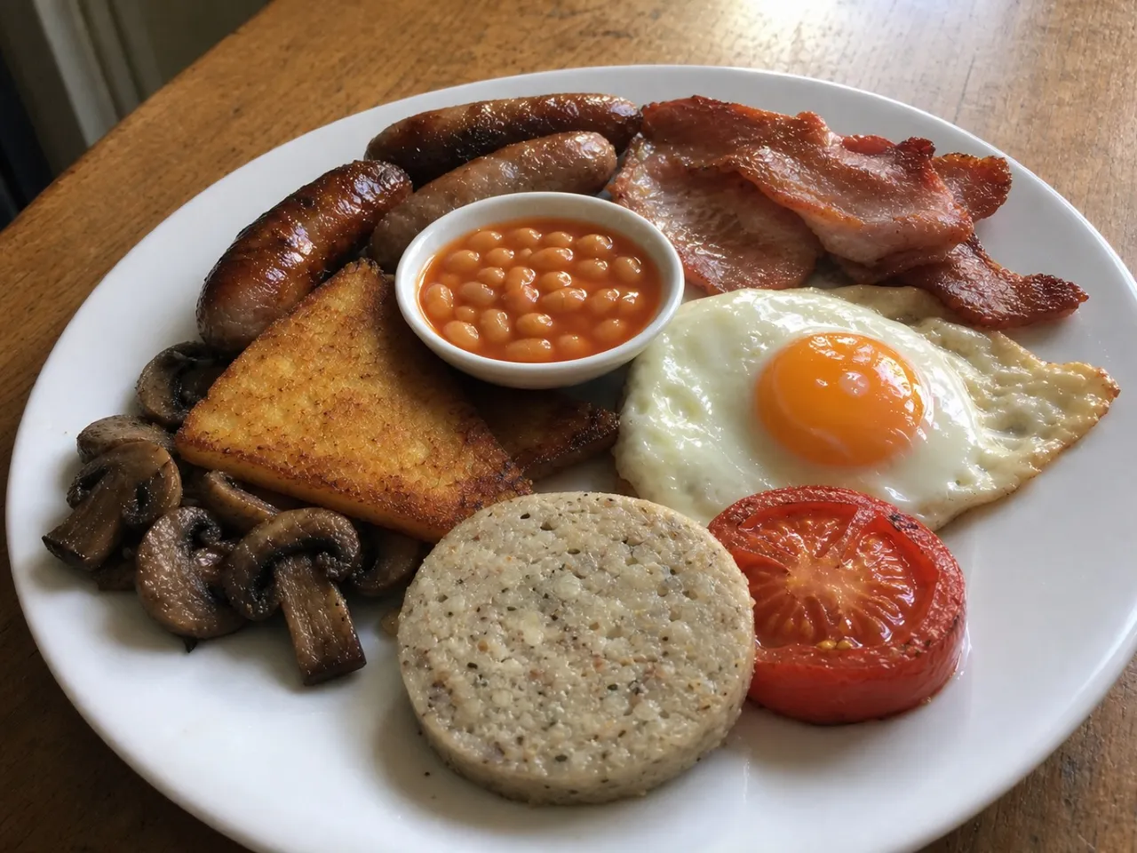 White Pudding — served