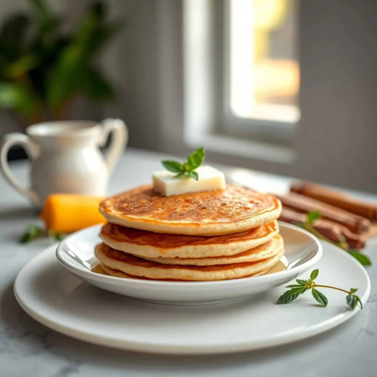 Whole Grain Buttermilk Pancakes — Breakfast recipe