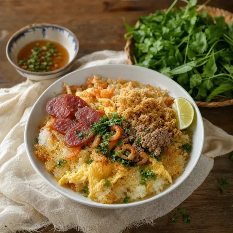 Xôi Mặn (Savory Sticky Rice) — Vietnamese recipe