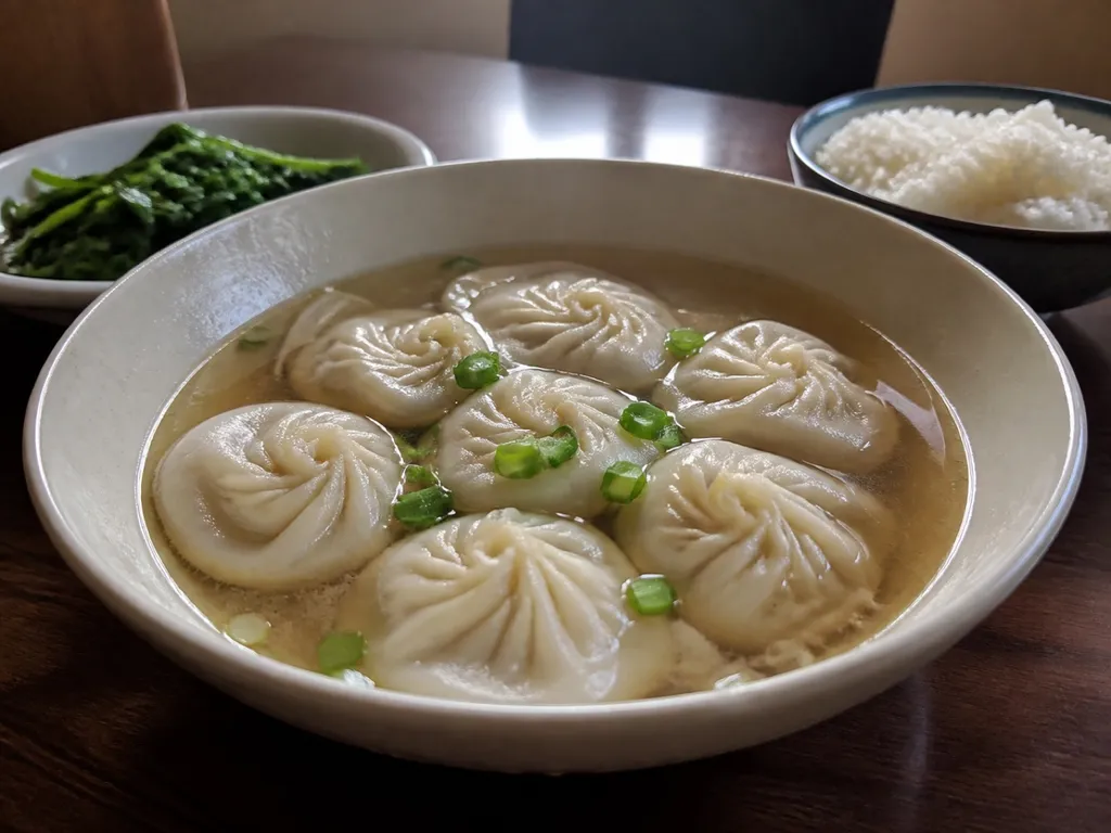 Xiao Long Bao (Soup Dumplings) — plated and served