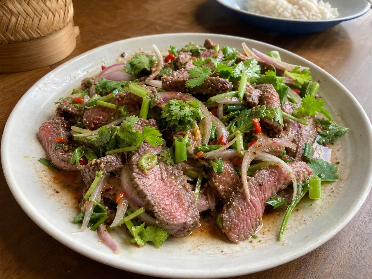 Yam Nua — served