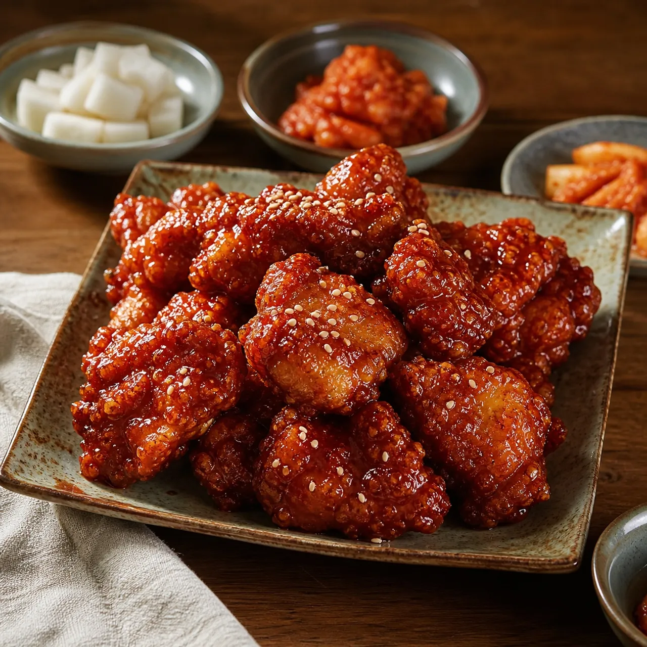Yangnyeom Chicken (Korean Fried Chicken) — Korean recipe