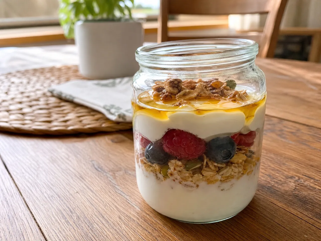 Yogurt Parfait — served