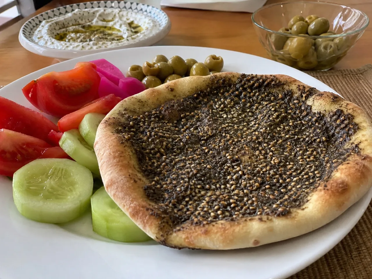 Za'atar Bread — served