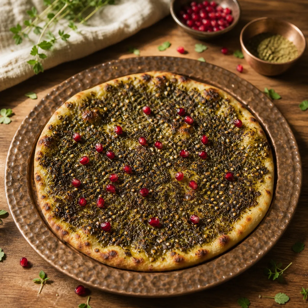 Za'atar Bread — Middle Eastern recipe