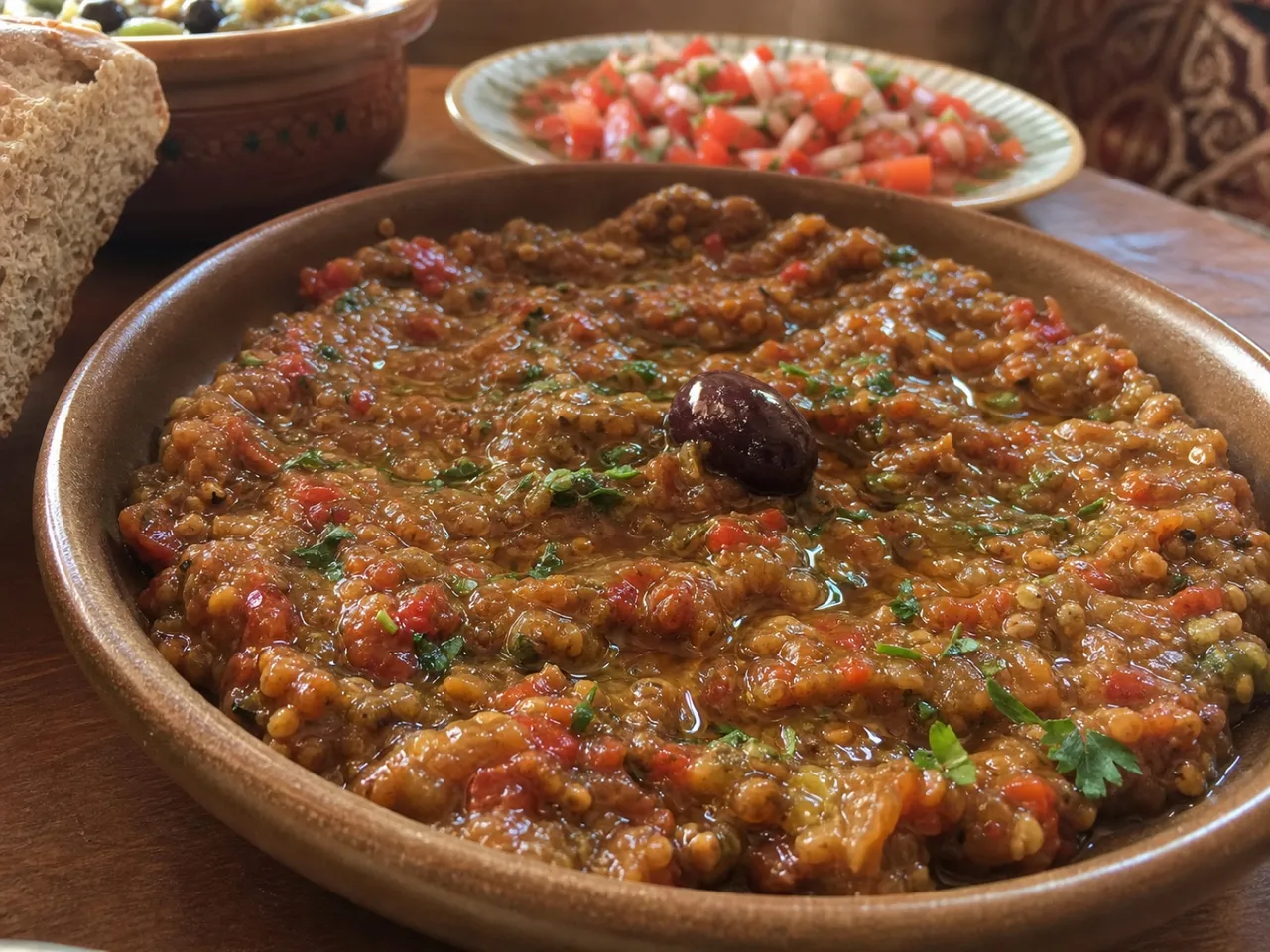 Zaalouk — served