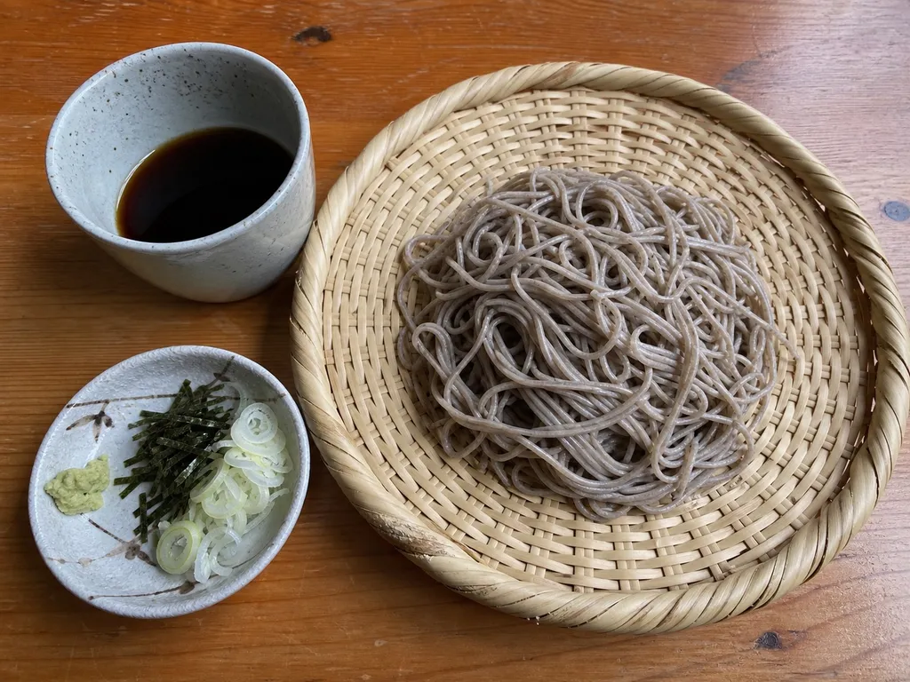 Zaru Soba — plated and served