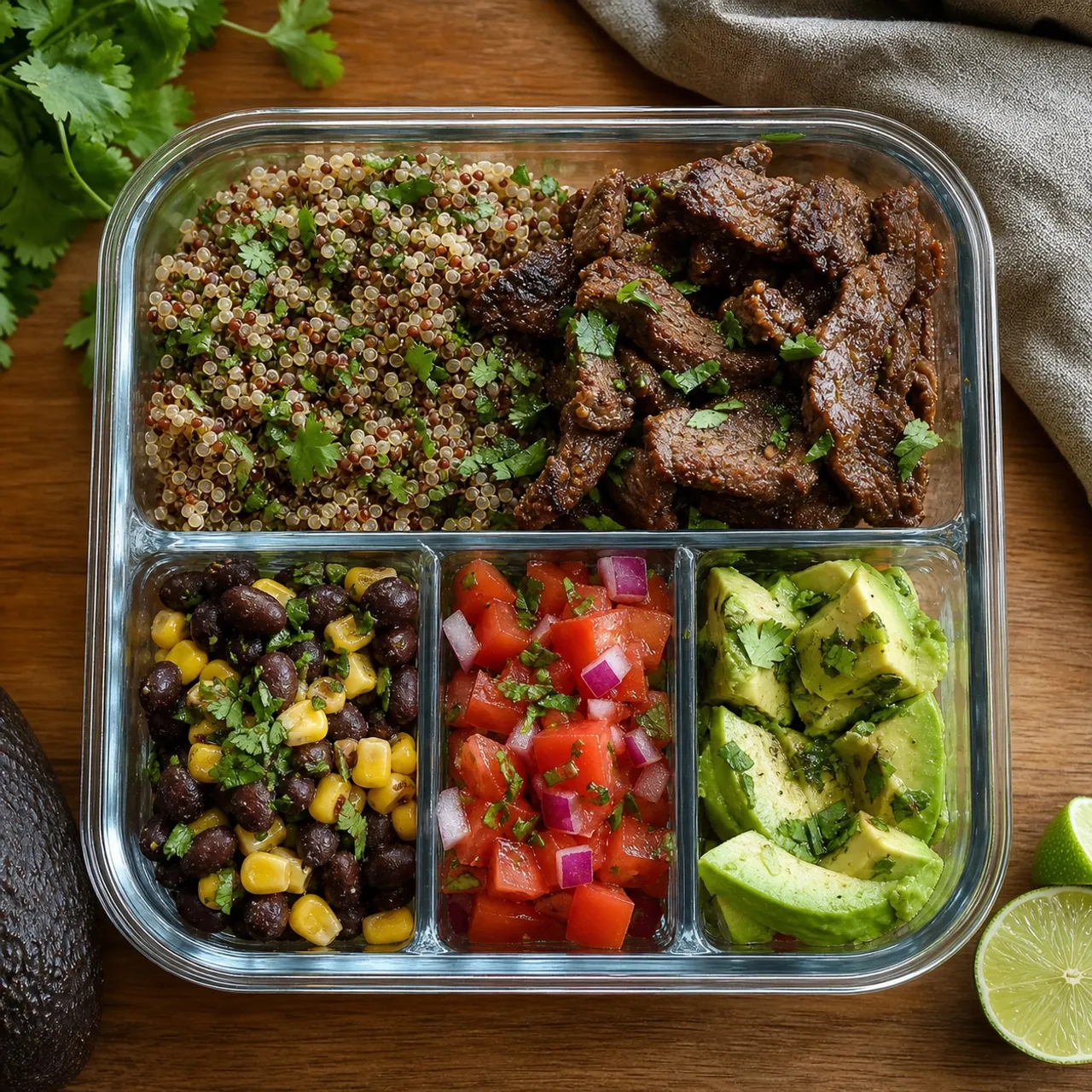 Zesty Beef and Quinoa Bowl — Meal Prep recipe