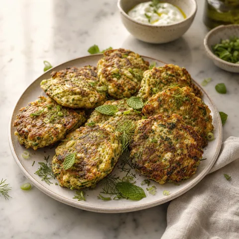 Zucchini Fritters (Kolokithokeftedes) — Mediterranean recipe